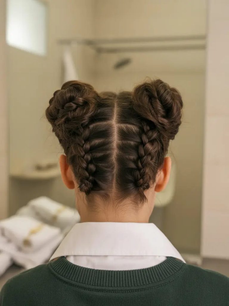 Boxer Braided Space Buns