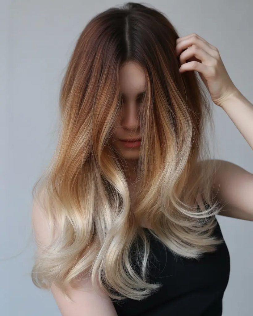 Buttered Caramel Fade with Full-Body Waves