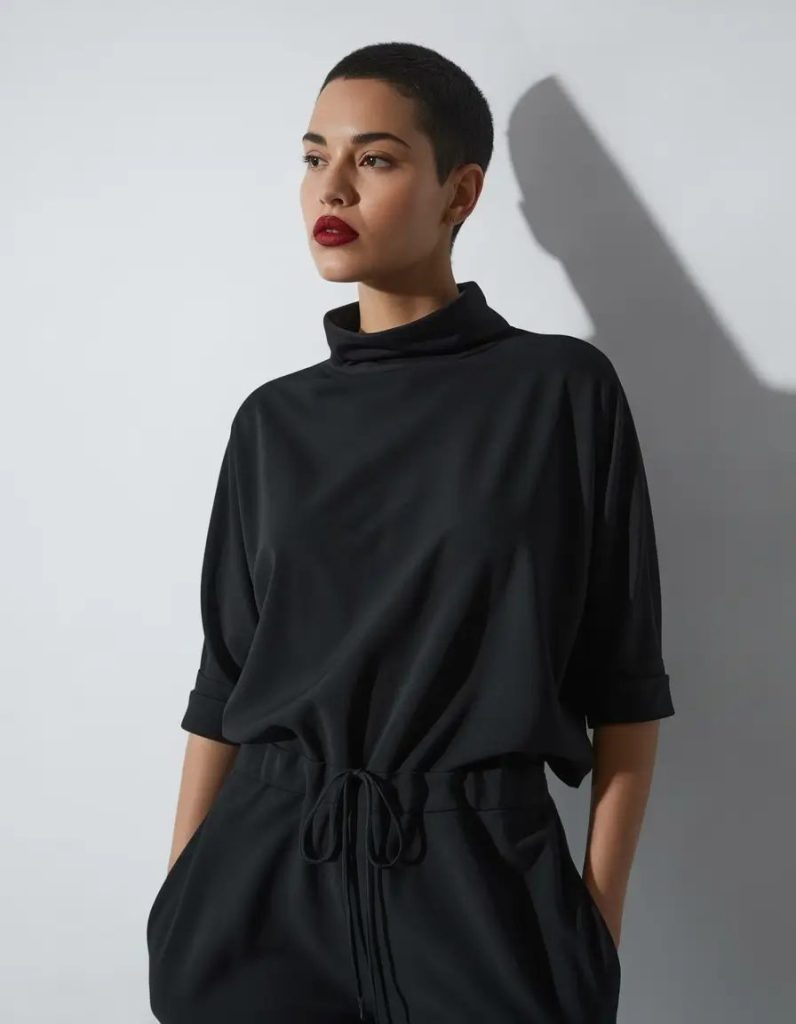 Buzzed Beauty with Defined Shape
