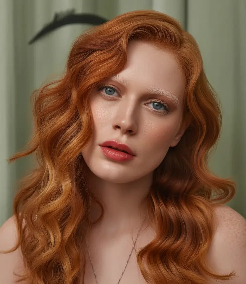 Classic Copper Waves with Retro Side Sweep