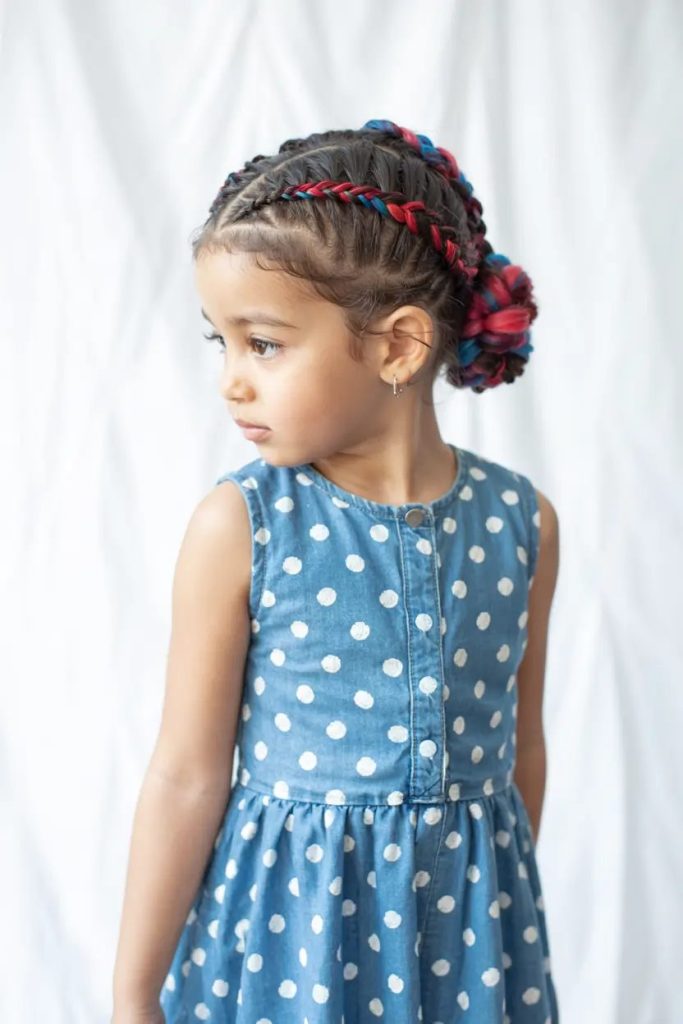 Color-Pop Braided Crown for Little Trendsetters