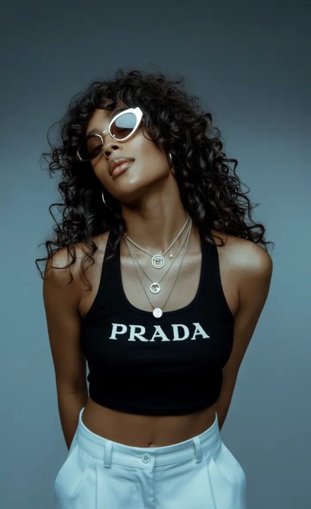 Cool-Girl Curls with Bangs and Attitude