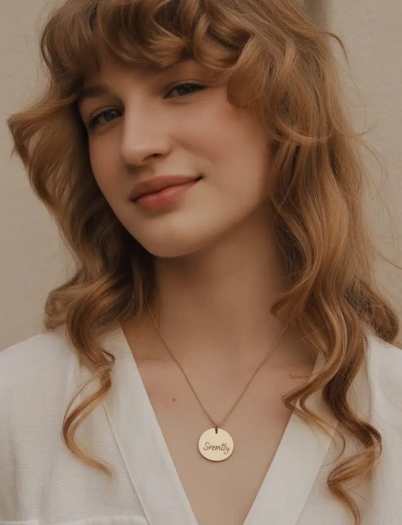 Copper Curls with Soft Fringe
