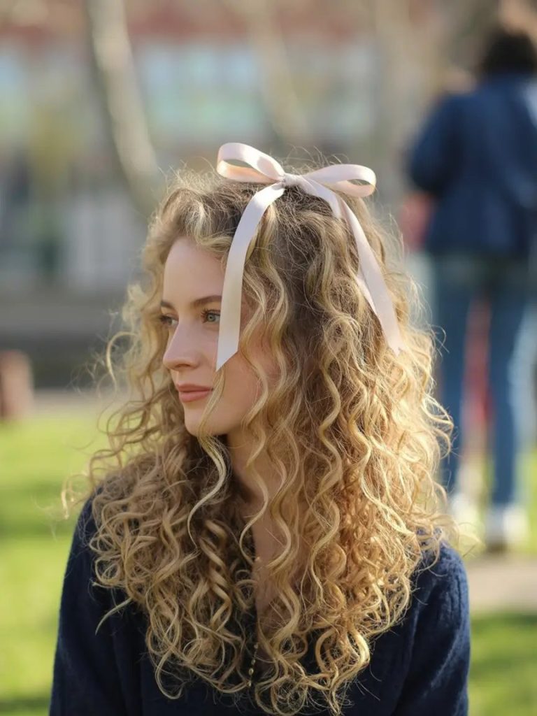 Curly Ribbon Crown