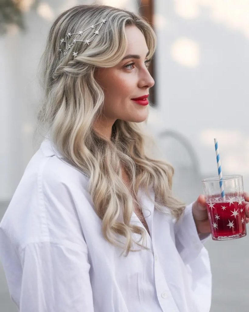 Effortless Waves with Sparkling Accents for July
