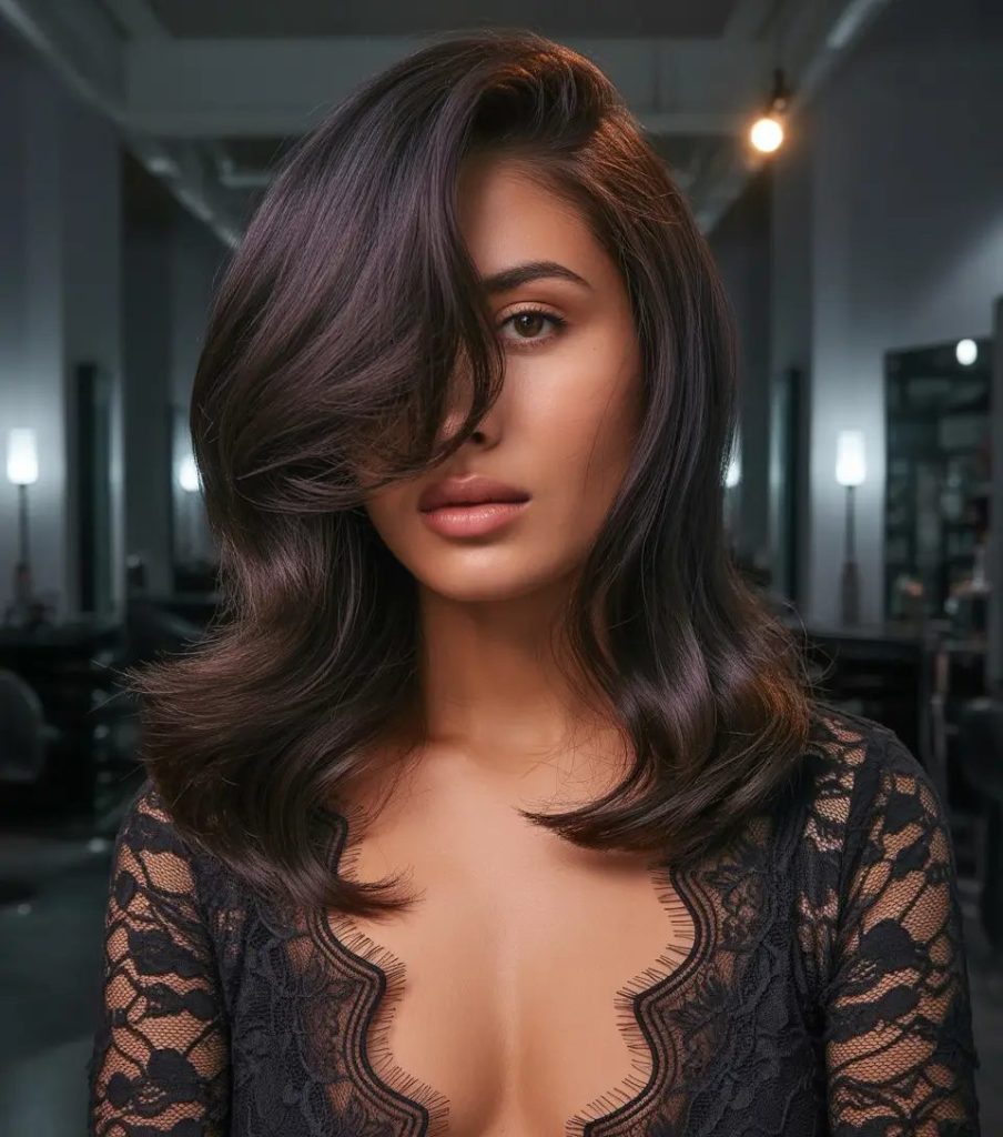 Glossy Chocolate Volume with Retro Curtain Flip