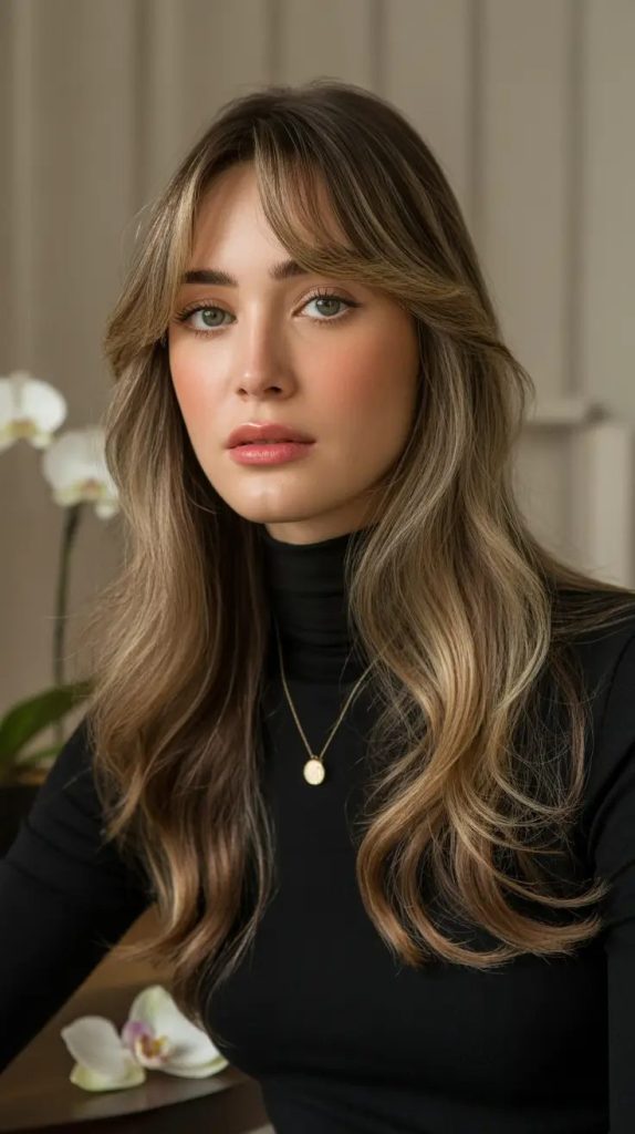 Long Layers with Buttercream Balayage