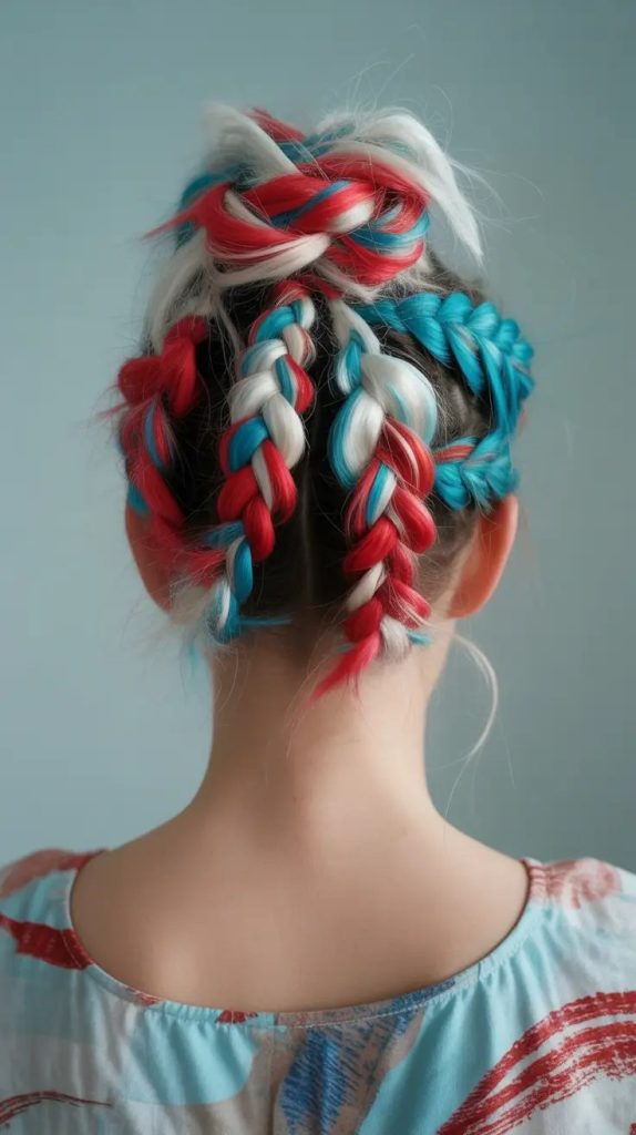 Multi-Braid Color Explosion for Maximum Impact
