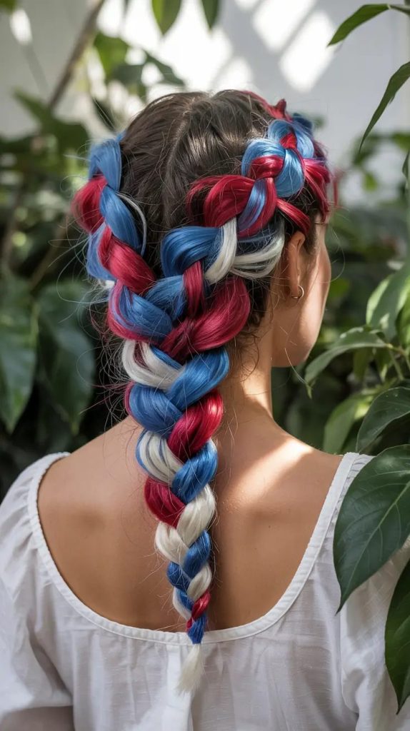 Patriotic Candy Rope Braid