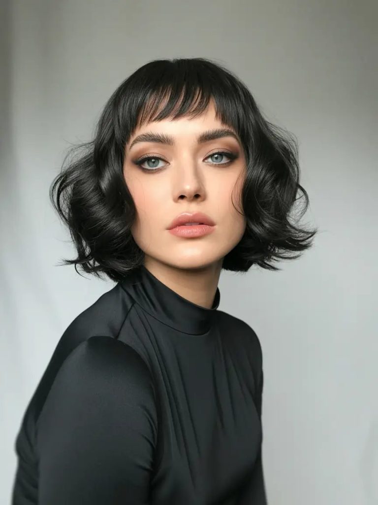Retro Soft Waves with Micro Fringe
