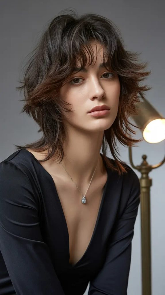 Rockstar Mullet with Feathered Texture
