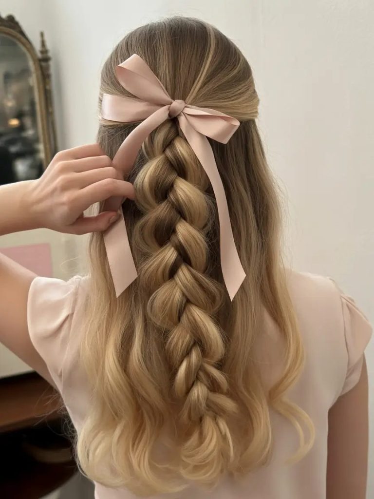Romantic Pull-Through Braid
