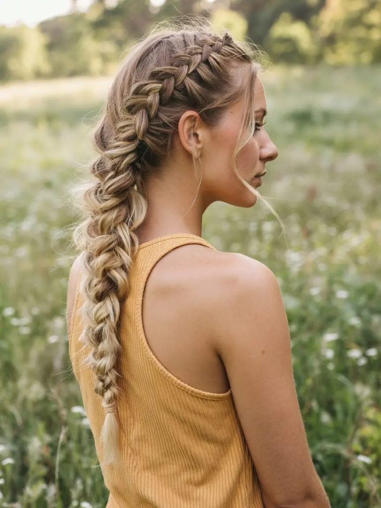 Side Braids and Meadow Vibes