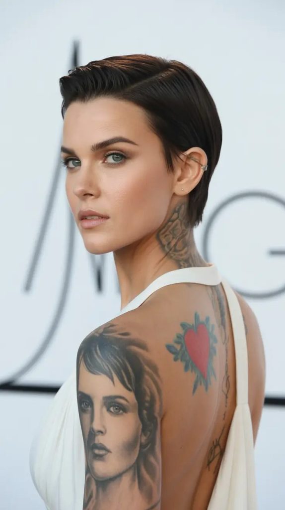 Slicked Pixie with Edge
