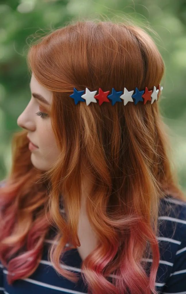 Star Headband and Rosy Ombre Ends