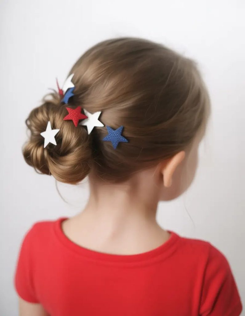 Subtle Stars and Stripes Bun