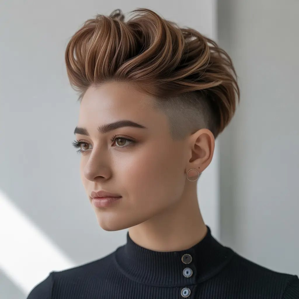 The Undercut Pompadour Glow-Up
