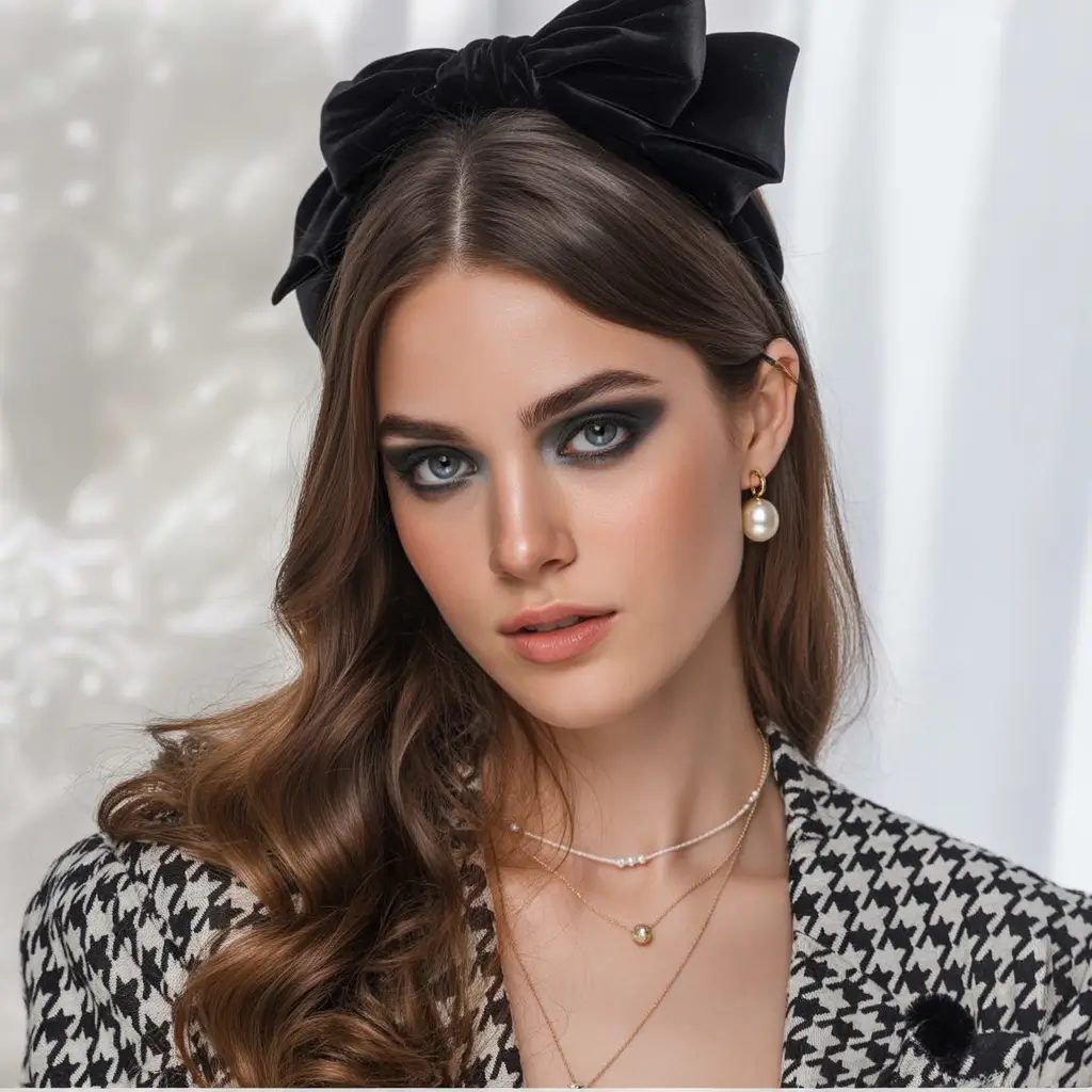 Velvet Drama with a Statement Bow
