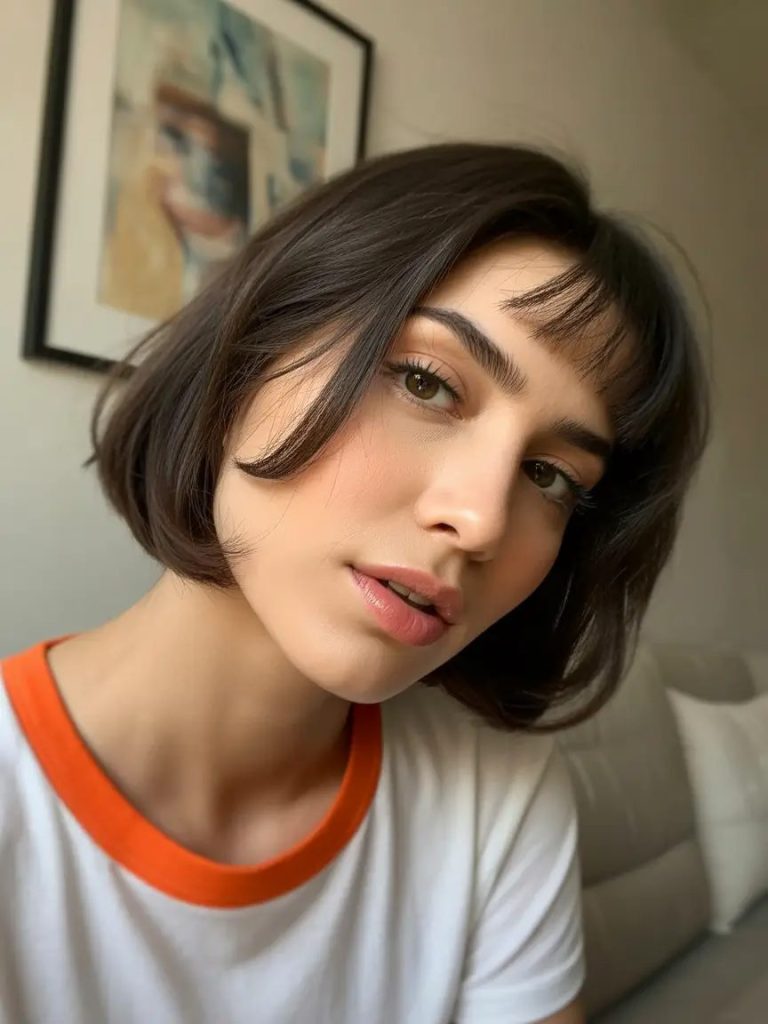 Blunt Chic with Micro Bangs