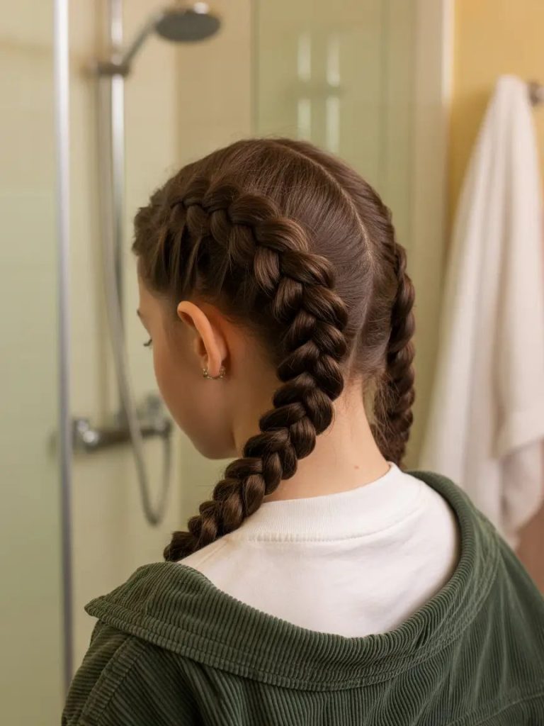 Boxy Braids for Youthful Energy