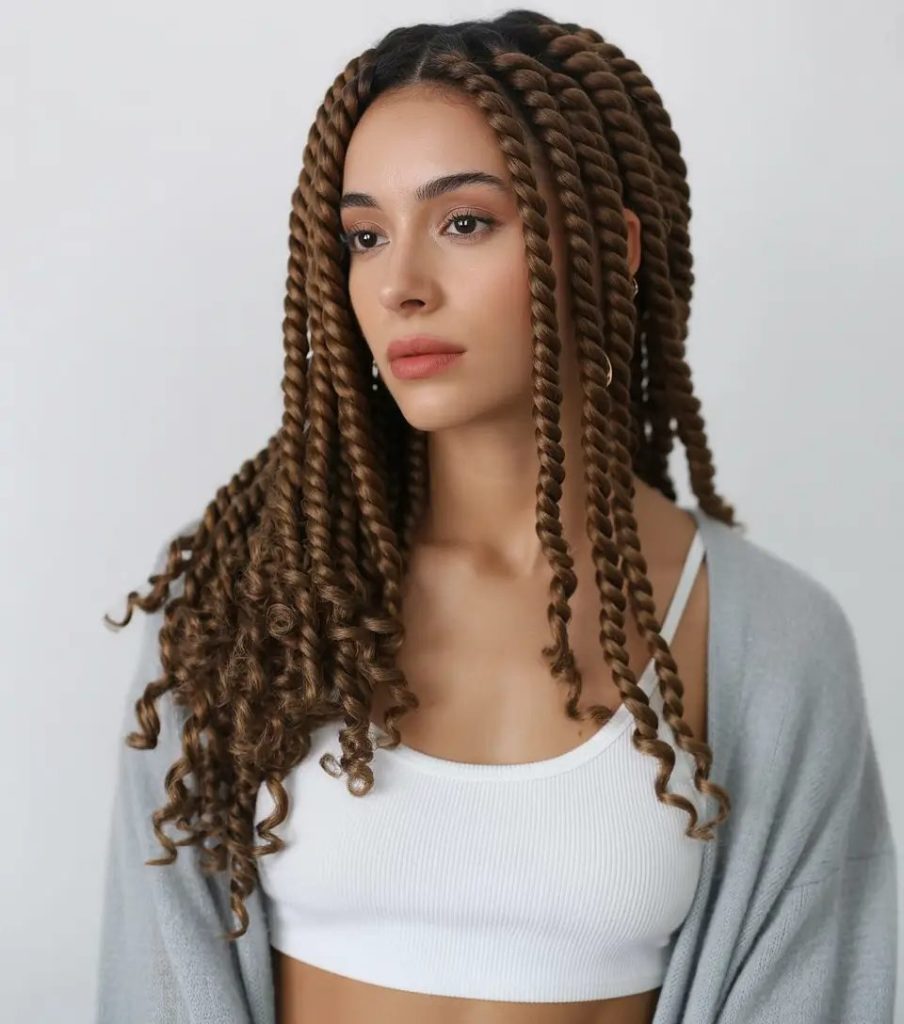 Chunky Rope Twists with Defined Ends
