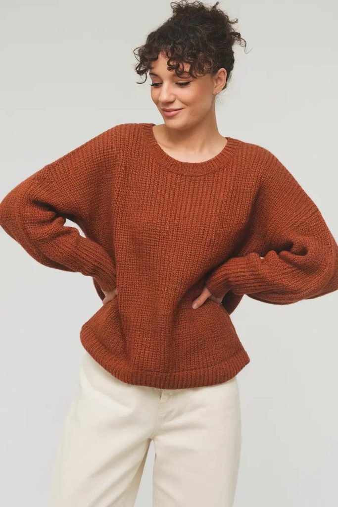 Chunky Sweater and Relaxed Pants