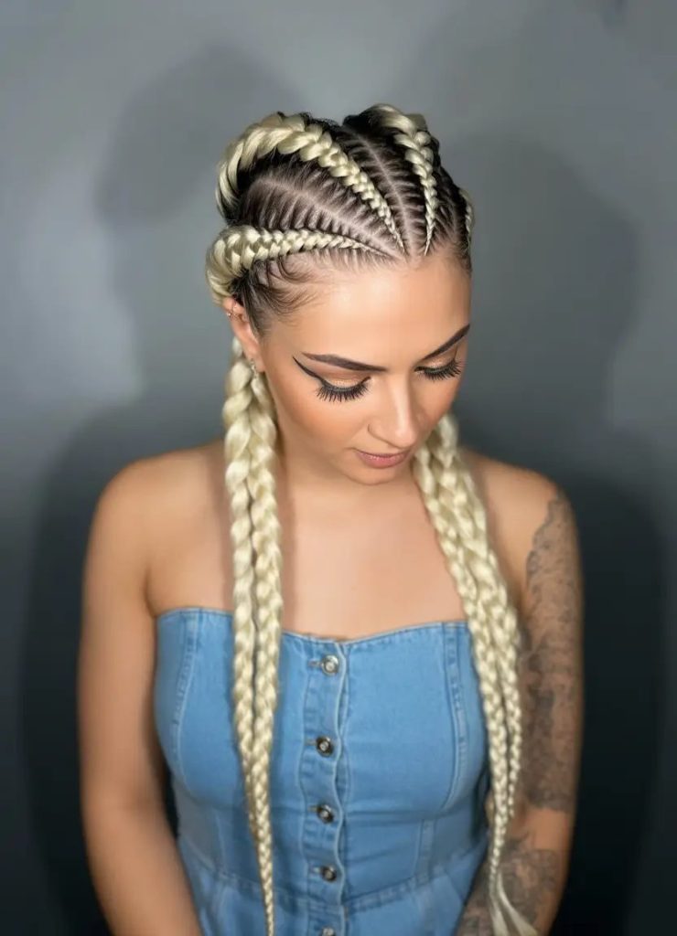Cornrow Crown with Front Twist Detail