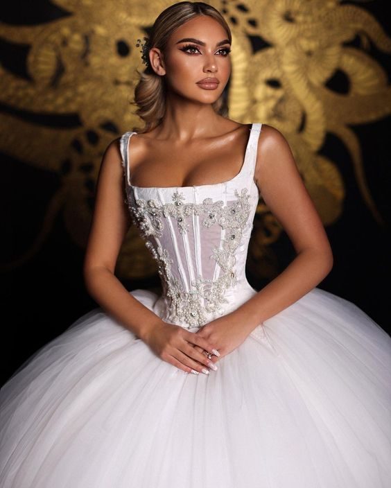 Corseted Splendor in Tulle
