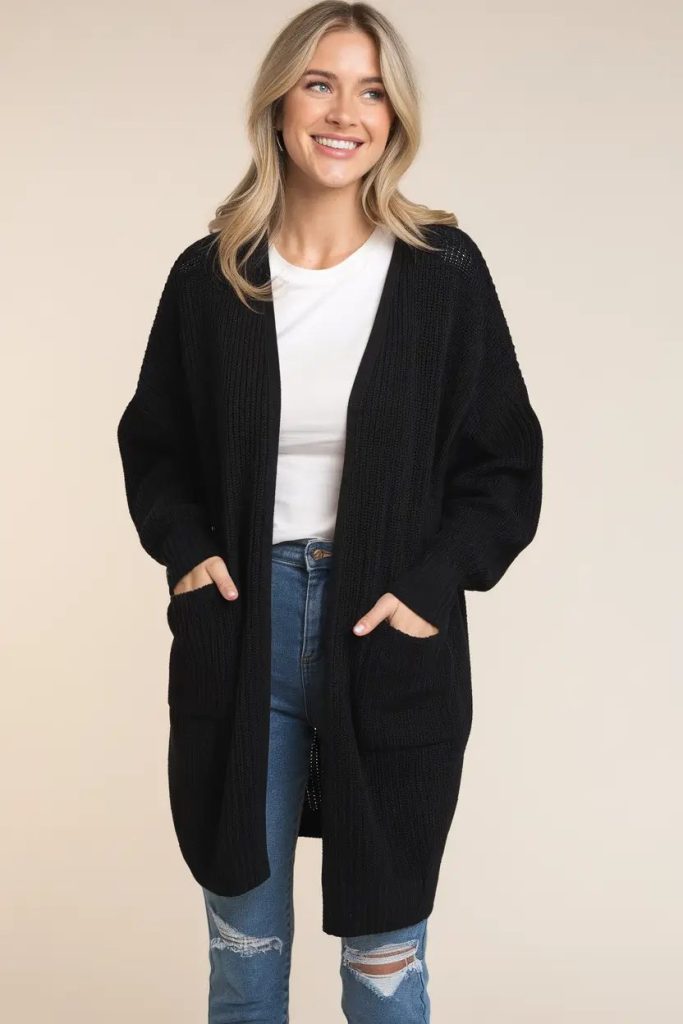 Cozy Comfort with a Black Cardigan