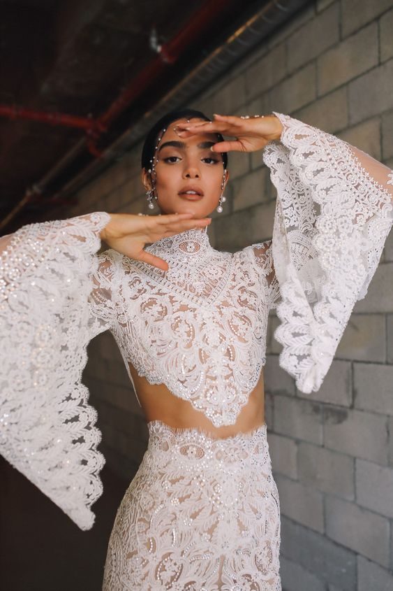 Cropped Lace Elegance