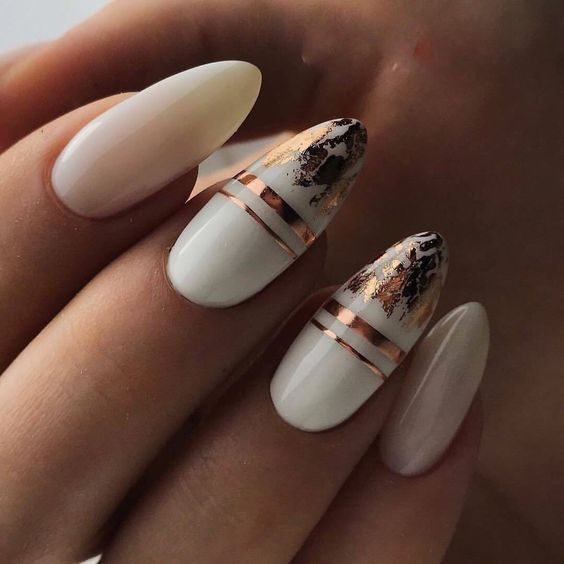 Elegant Ivory and Gold Flair