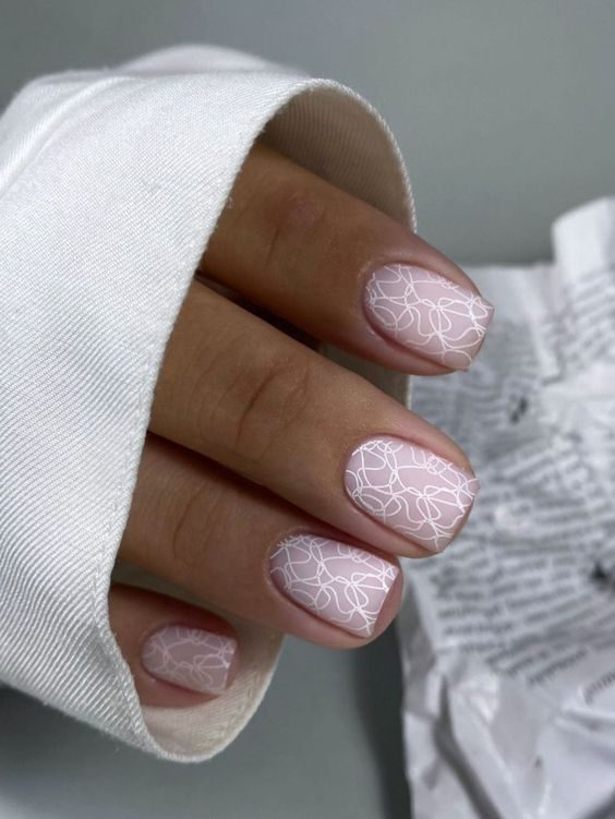 Ethereal Elegance White Lace Patterns