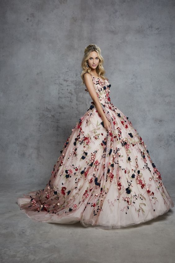 Floral Embroidered Hues