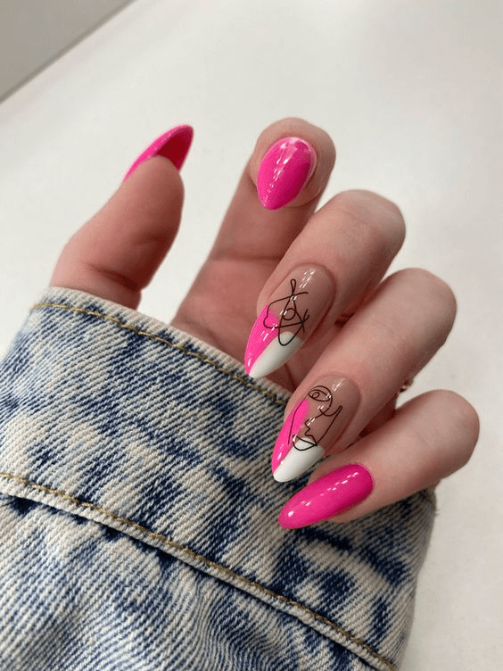 Playful Pink with Artistic Flair