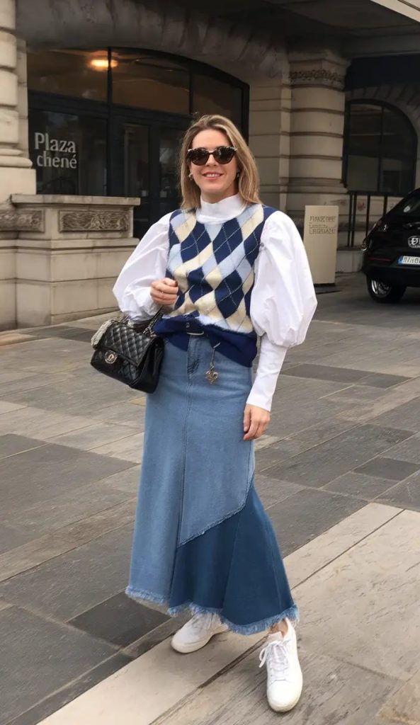 Playful Vintage Denim for Fall