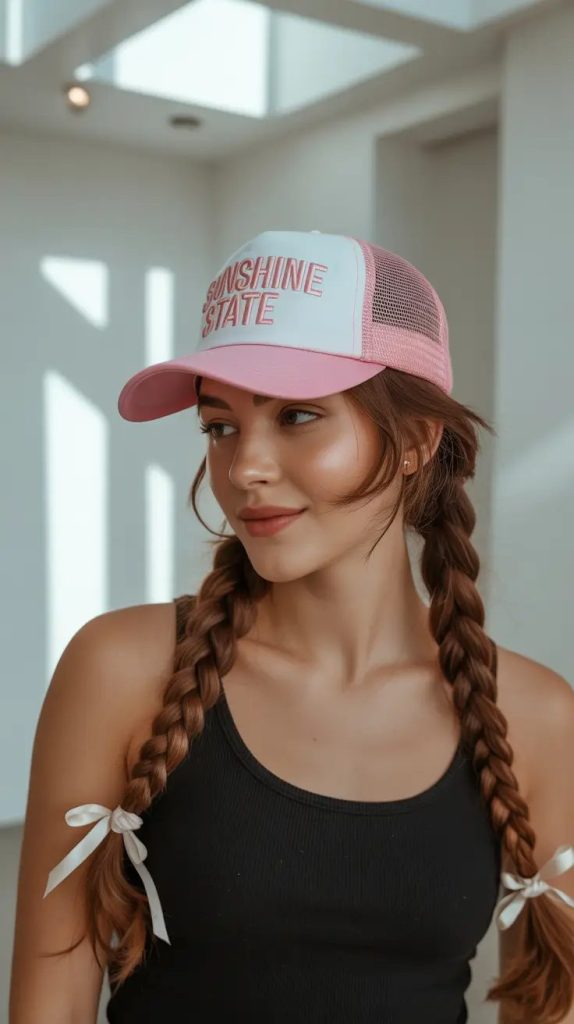 Ribbon Braids & Baseball Cap Energy
