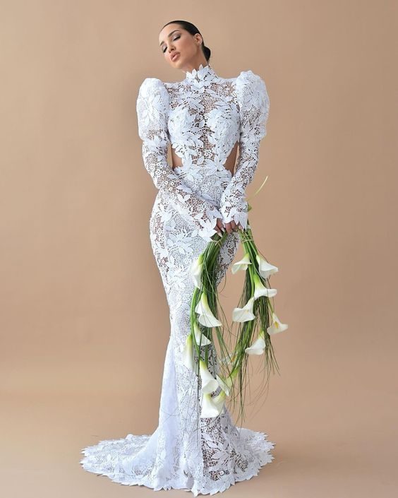 Romantic Lace and Bold Silhouettes