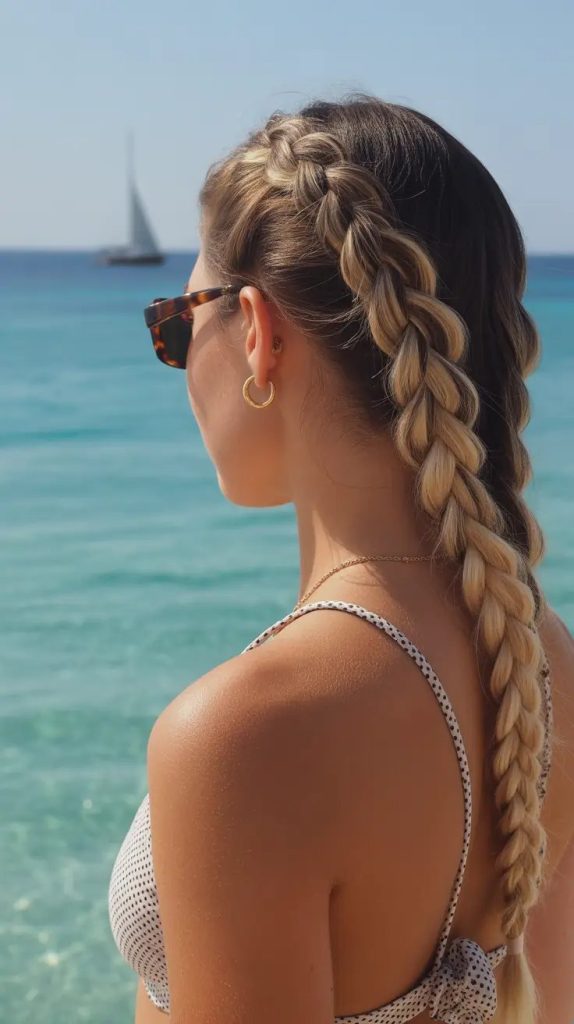 Side-Swept Beach Braids