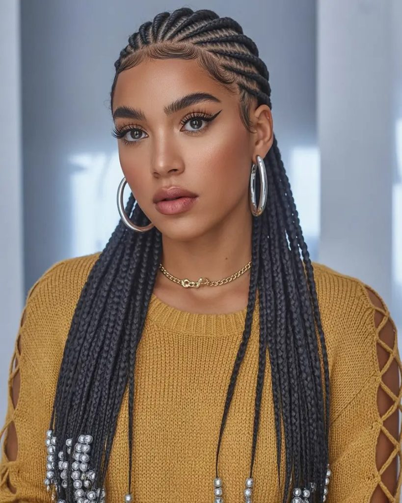 Statement Braided Lengths with Beaded Details
