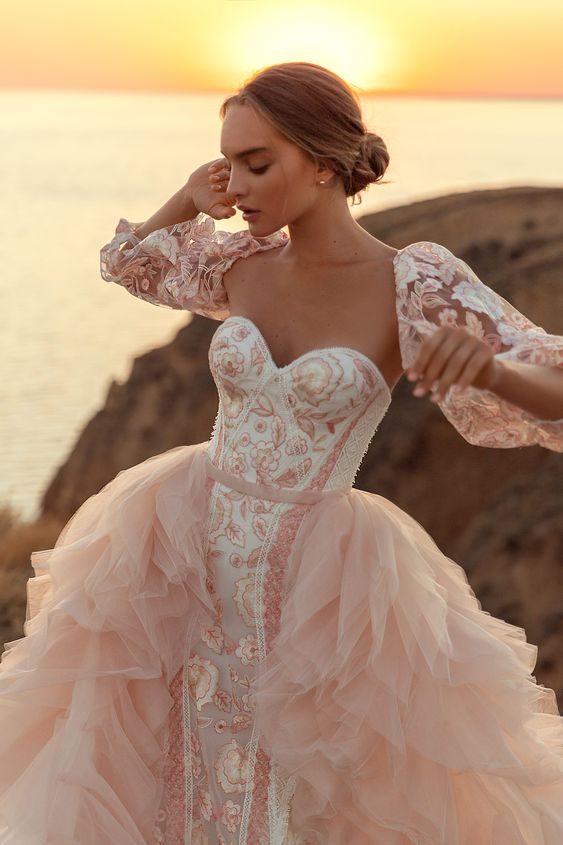 Sunset Serenade in Blush Lace