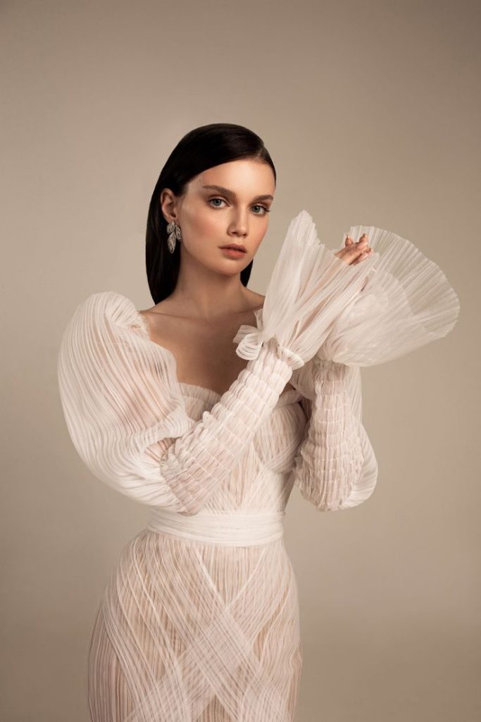 Textured Transcendence Pleated Perfection