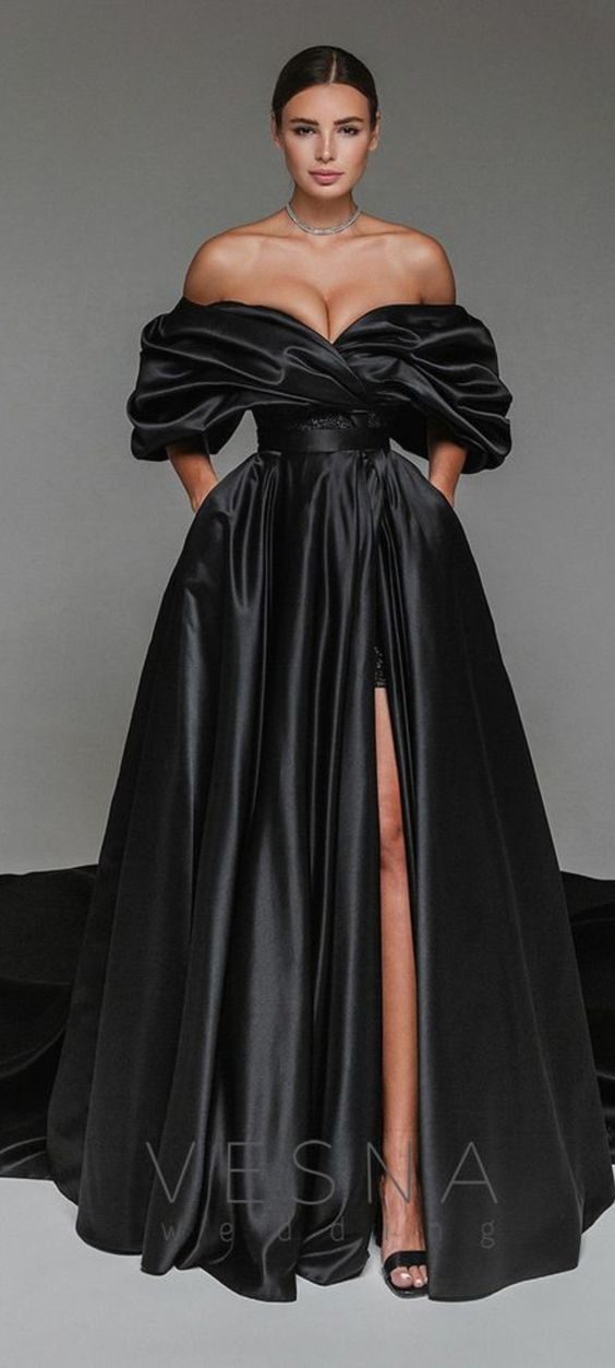 Black Wedding Dress Inspiration: The Bold Bridal Trend