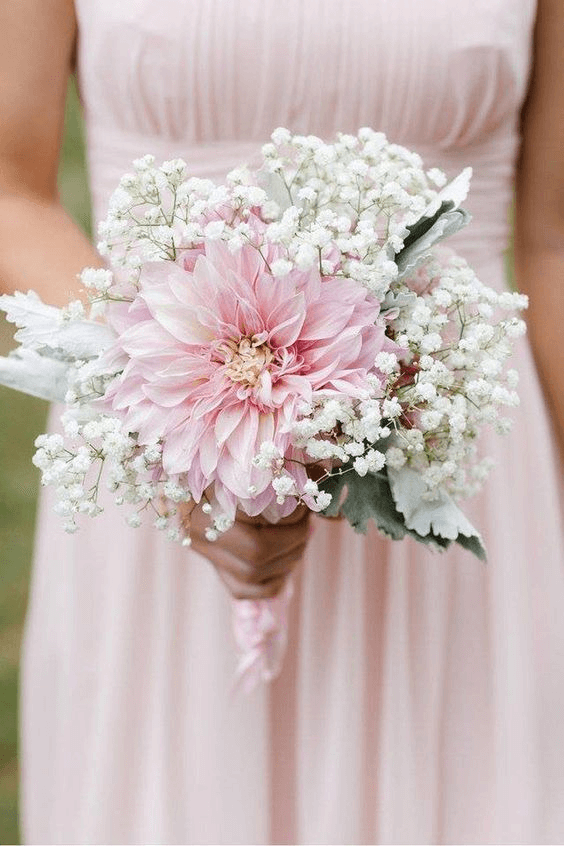 Pink & White Wedding Bouquets