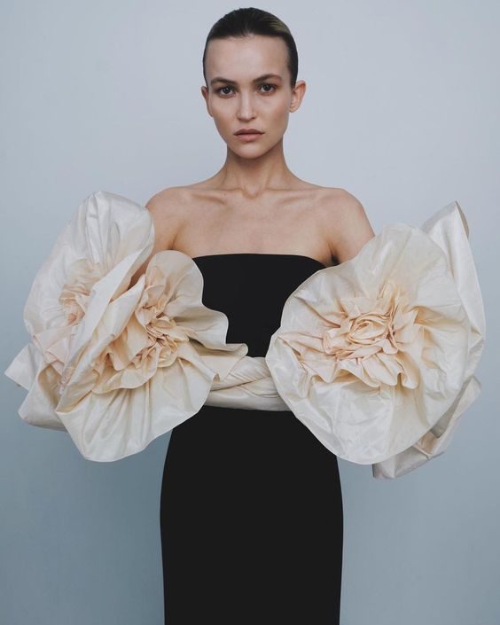 The Statement Sleeves: Bold and Sculptural