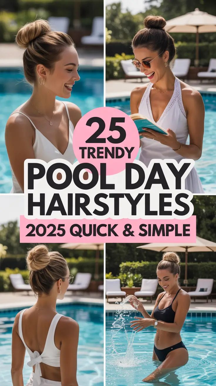 Trendy Pool Day Hairstyles 2025: Quick & Easy Looks for Every Hair Type