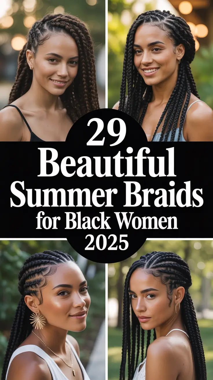 Trendy Summer Braids for Black Women 2025: Gorgeous Ideas to Keep Hair Healthy & Stylish
