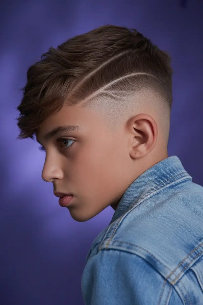 Ultra-Tapered Buzz with Dual Line Design

