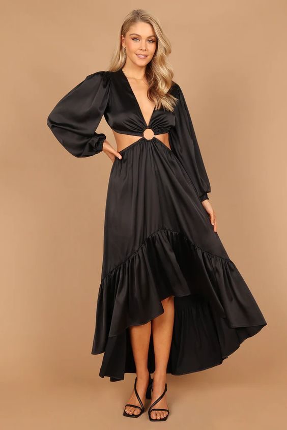 Elegant Black Dresses for Wedding Guests