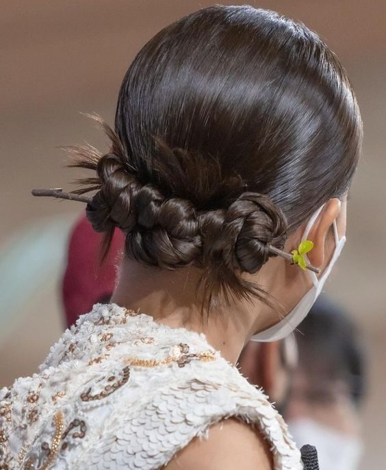 A Braided Bun for Timeless Grace