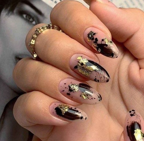 Aquarius Aura Nails Stylish Zodiac Colors